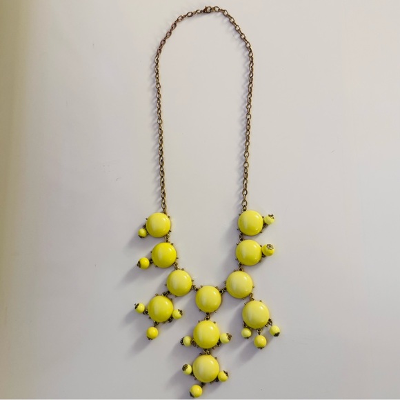 J.Crew yellow resin bubble necklace - Picture 2 of 2